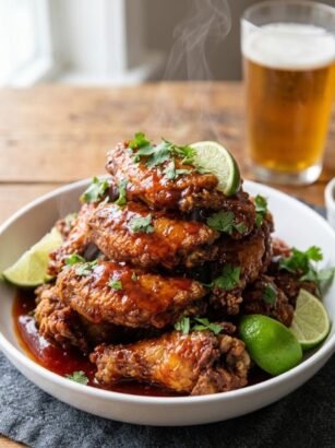 Crispy Baked Honey Chipotle Wings Recipe