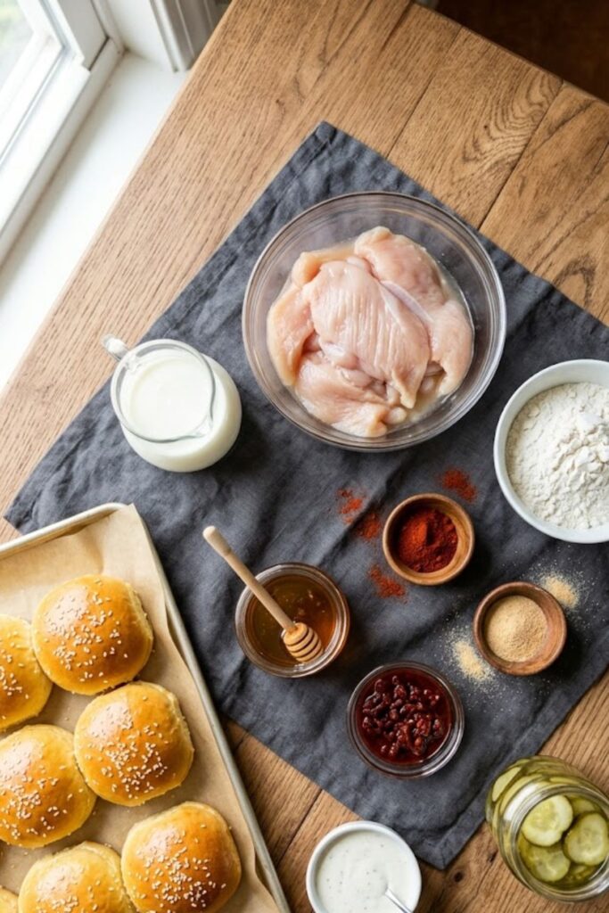 Crispy Honey Chipotle Chicken Sliders