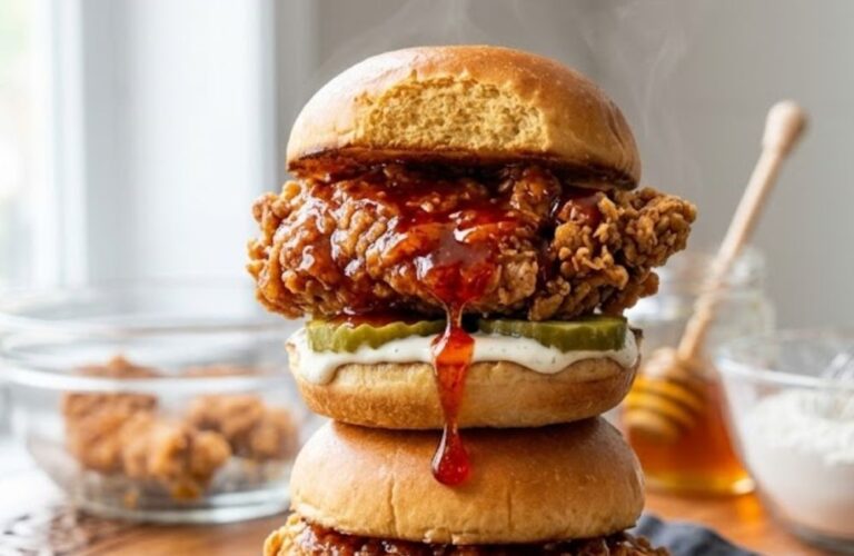 Crispy Honey Chipotle Chicken Sliders