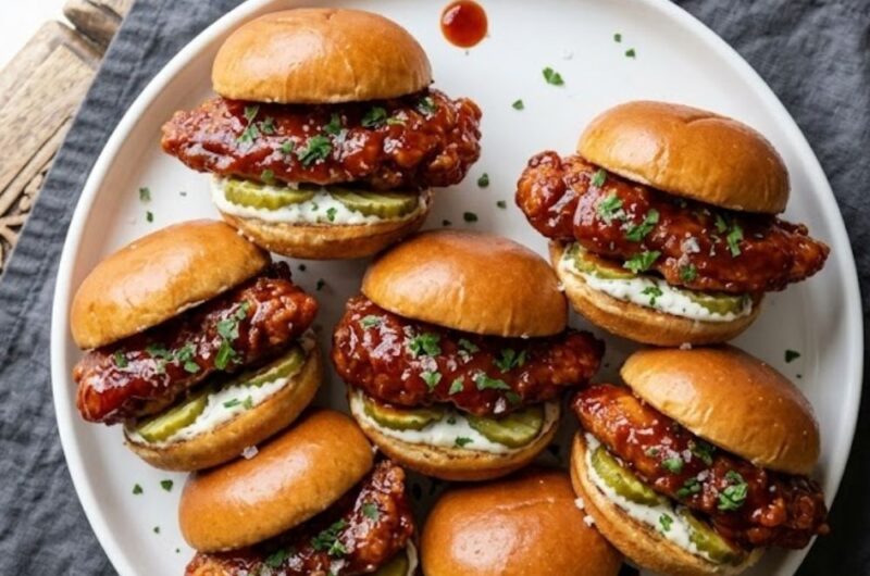 Honey Chipotle Chicken Sliders Recipe