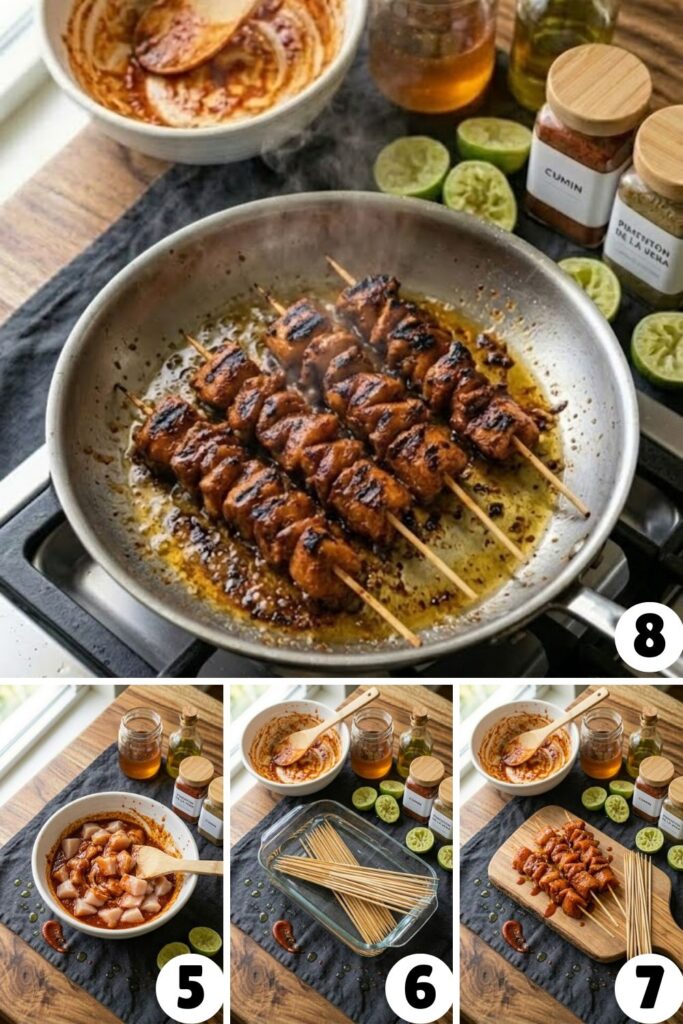 Honey Chipotle Chicken Skewers Recipe