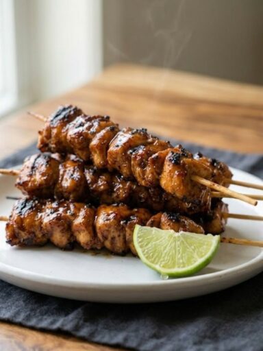 Honey Chipotle Chicken Skewers Recipe