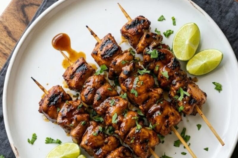 Honey Chipotle Chicken Skewers Recipe