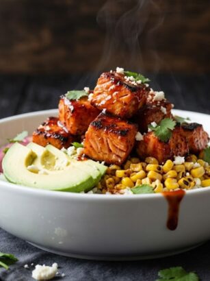 Honey Chipotle Salmon Bowl Recipe
