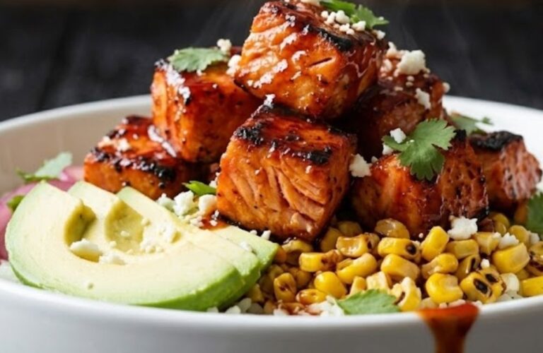 Honey Chipotle Salmon Bowl Recipe