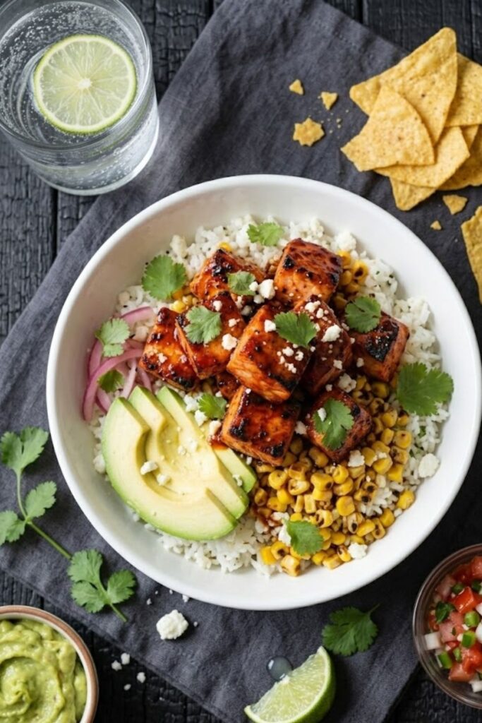Honey Chipotle Salmon Bowl Recipe