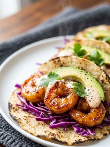 Honey Chipotle Shrimp Tacos Recipe