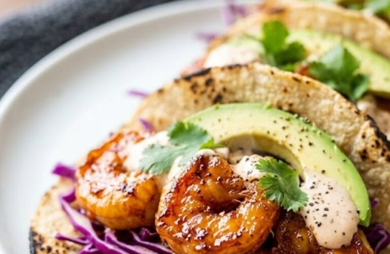 Honey Chipotle Shrimp Tacos Recipe