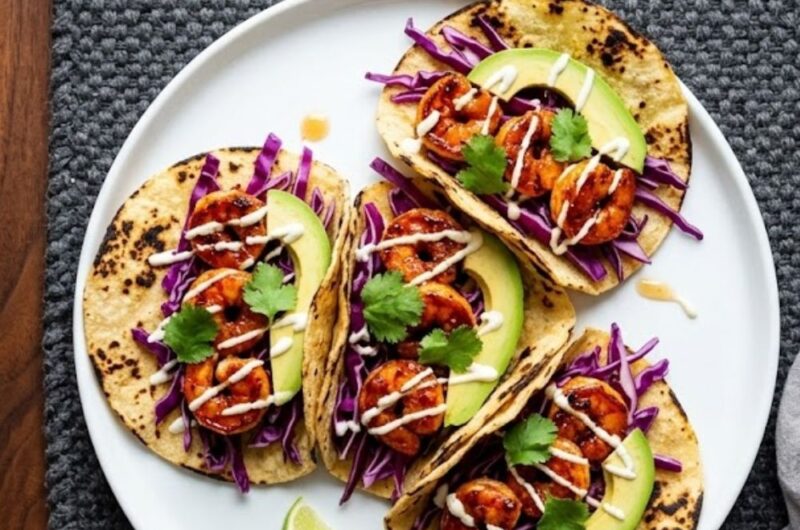 Honey Chipotle Shrimp Tacos Recipe