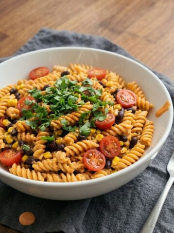 Mexican Pasta Salad with Creamy Chipotle Lime Dressing Recipe