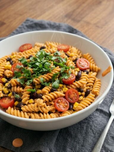 Mexican Pasta Salad with Creamy Chipotle Lime Dressing Recipe