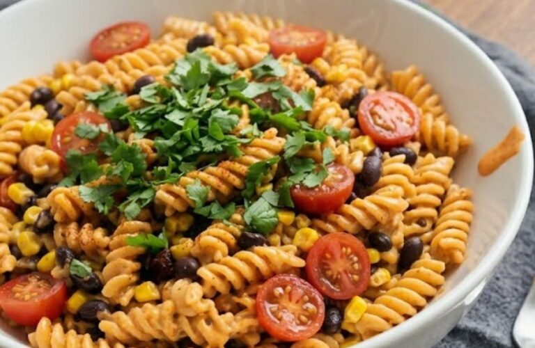 Mexican Pasta Salad with Creamy Chipotle Lime Dressing Recipe