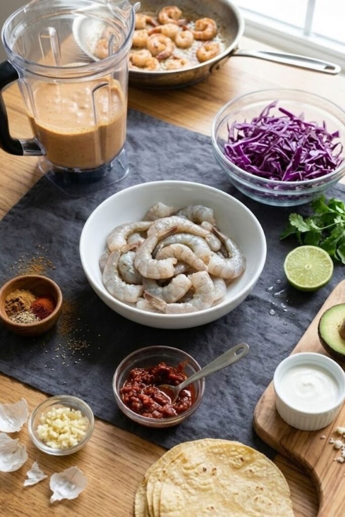 Smoky Chipotle Shrimp Tacos Recipe