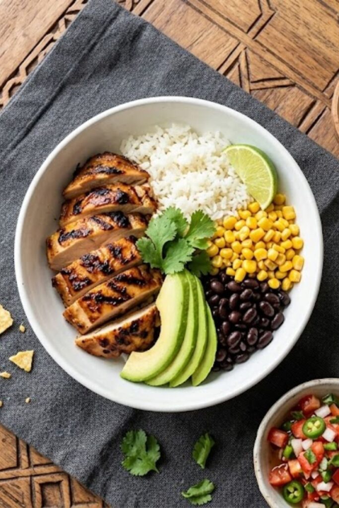 Sticky Honey Chipotle Chicken Rice Bowl Recipe