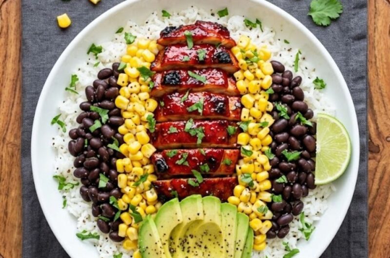 Honey Chipotle Chicken Rice Bowl Recipe