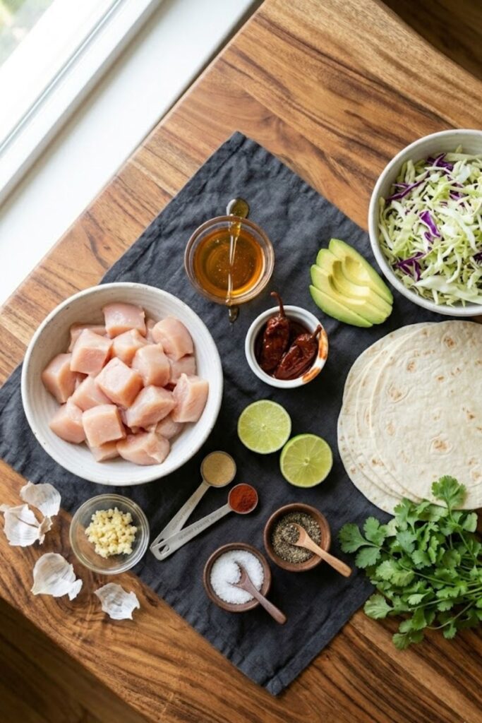 Sticky Honey Chipotle Chicken Tacos Recipe