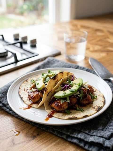 Sticky Honey Chipotle Chicken Tacos Recipe