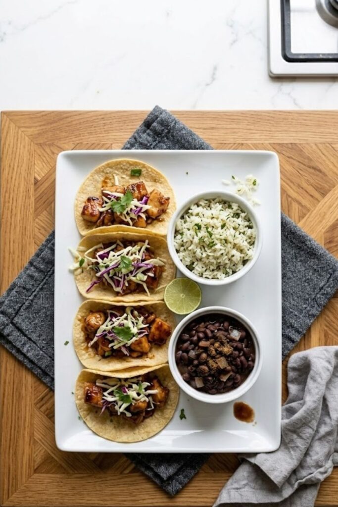 Sticky Honey Chipotle Chicken Tacos Recipe
