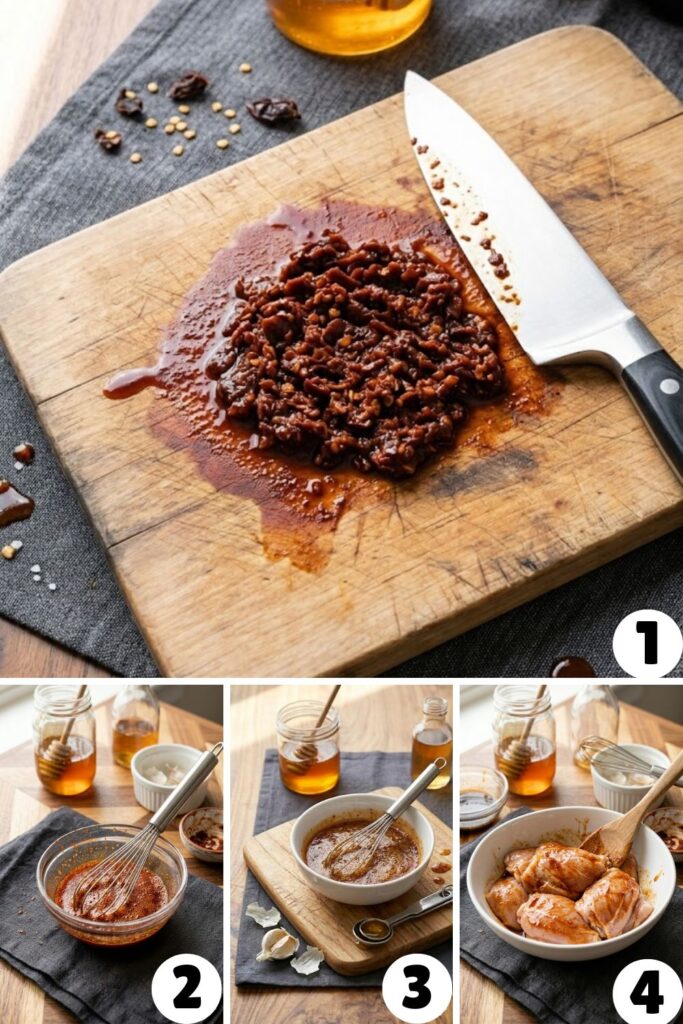 Sticky Honey Chipotle Chicken Thighs