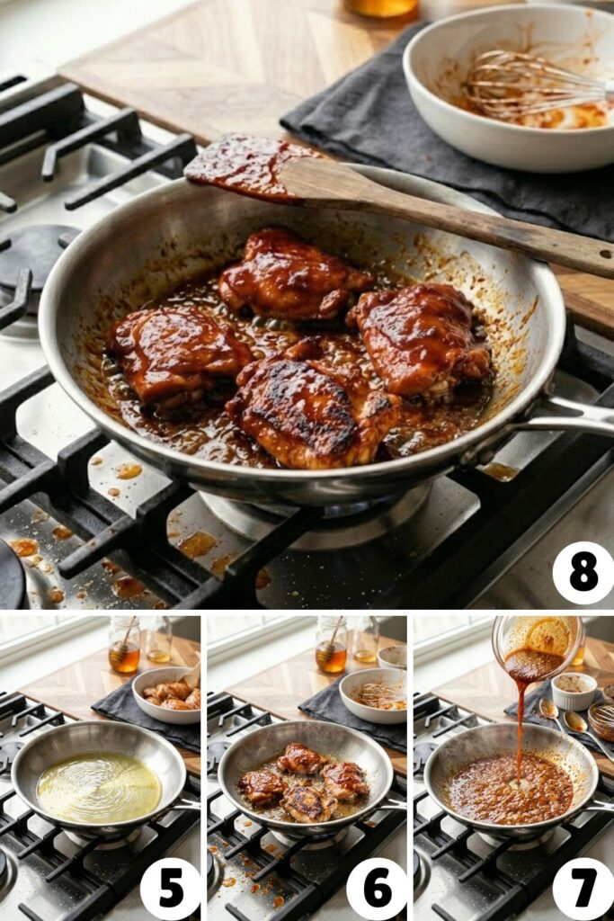 Sticky Honey Chipotle Chicken Thighs