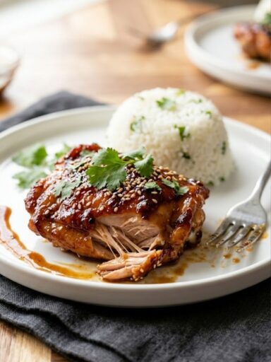 Sticky Honey Chipotle Chicken Thighs