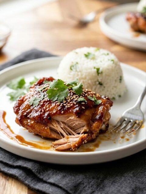 Sticky Honey Chipotle Chicken Thighs