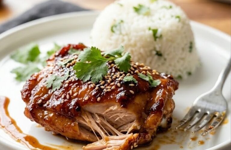 Sticky Honey Chipotle Chicken Thighs