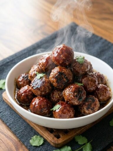 Sticky Honey Chipotle Meatballs Recipe