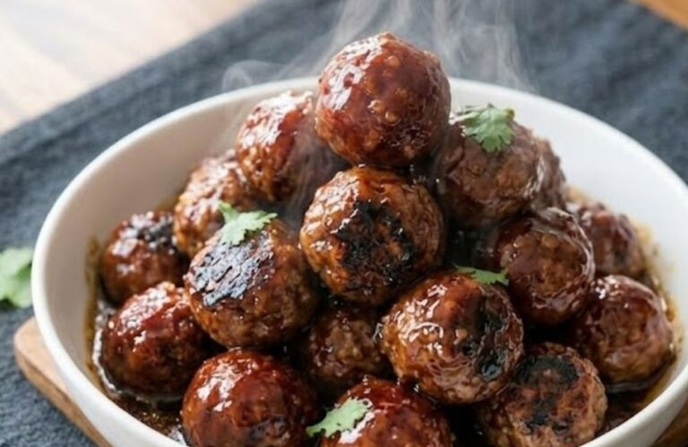 Sticky Honey Chipotle Meatballs Recipe