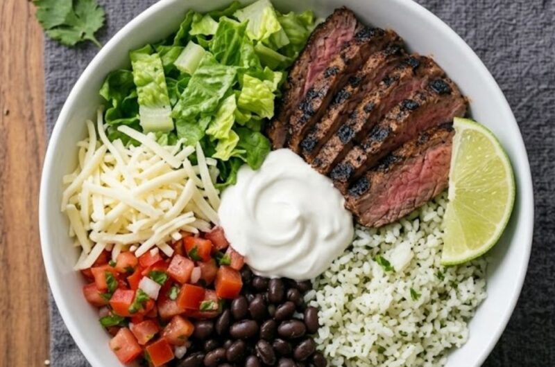 Copycat Chipotle Steak Burrito Bowl Recipe