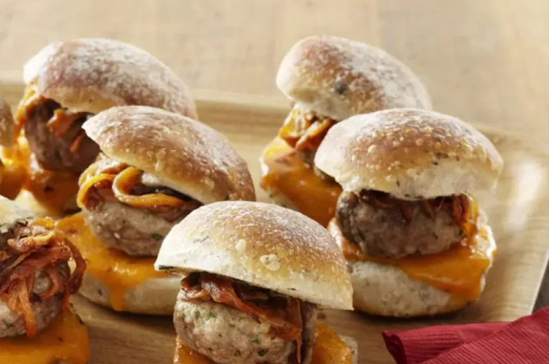 Mini Pork Cheeseburgers