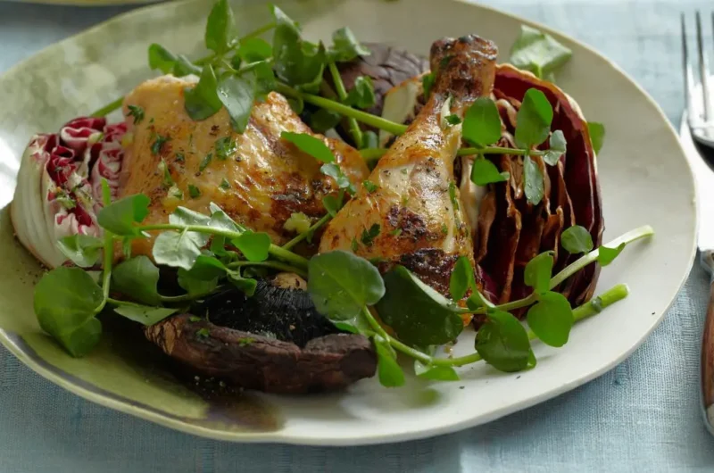 Tyler Florence Grilled Chicken Portobello Radicchio Salad