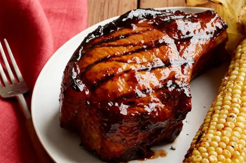 Glazed Double Cut Pork Chops