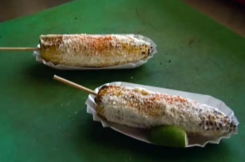 Grilled Corn with Cotija and Mayo