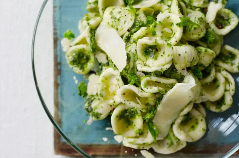 Anne Burrell Orecchiette with Broccoli Rabe Pesto