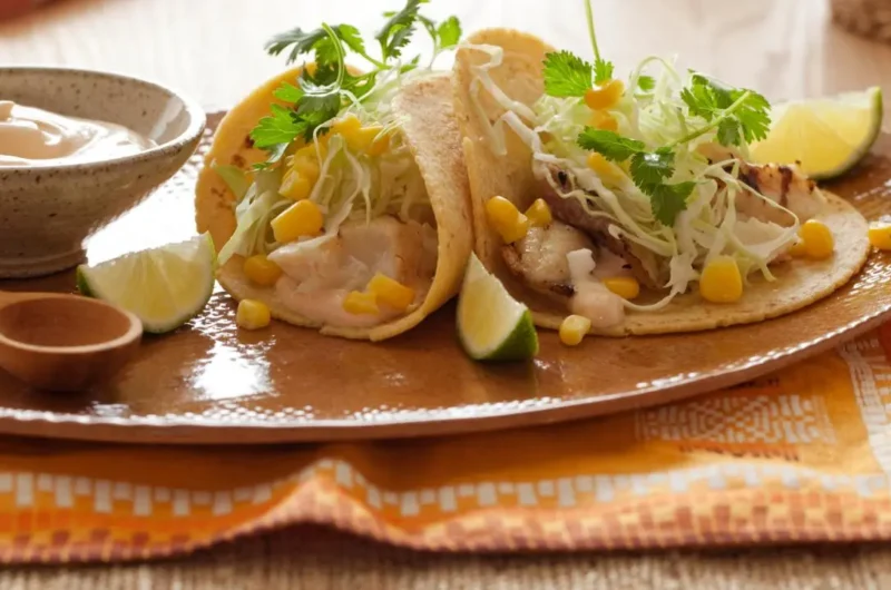 Ellie Krieger Fish Tacos Chipotle Cream