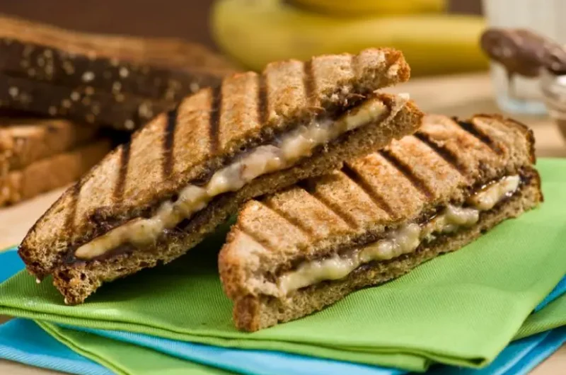Bobby Flay Grilled Banana and Nutella Panini