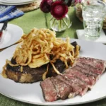 Grilled Rib Eye Steaks with Watermelon Tomato Salsa
