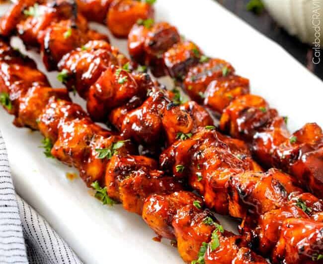 BBQ Chicken Kebabs