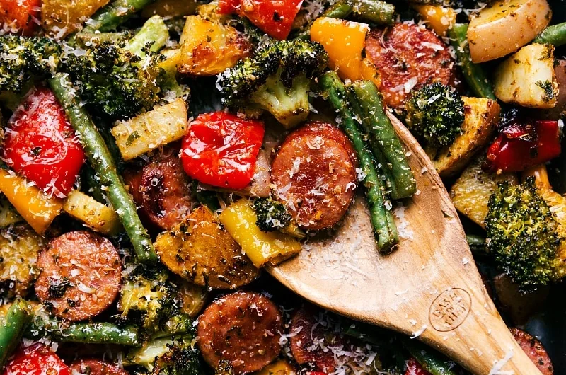 Sheet Pan Sausage and Veggies