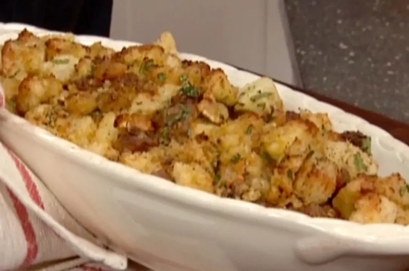 Roasted Chestnut Sausage Dressing