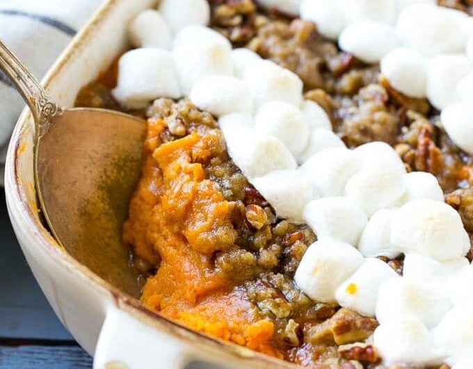Sweet Potato Casserole with Marshmallows